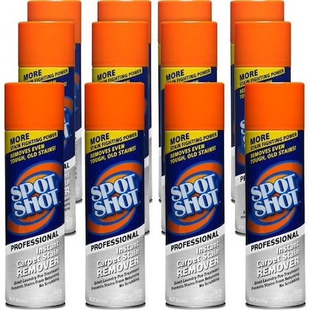 Wd-40 CLEANER, CARPET, SPOTSHOT PRO, 12PK WDF00993CT